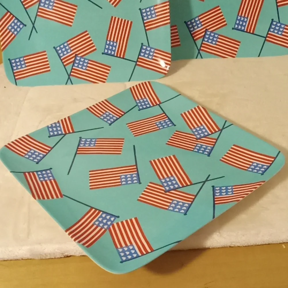 American Flag Pattern Plates New Pier 1